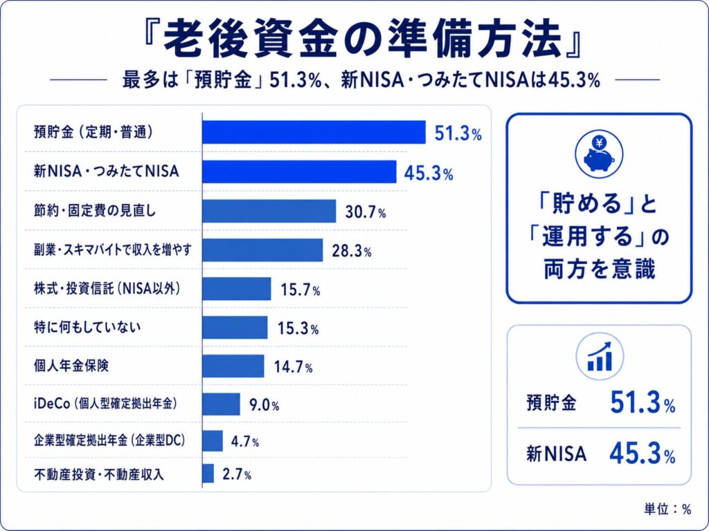 老後資金「2000万円以上必要」78.3％ だが準備不足と感じている人は91.0％ AZWAY調査